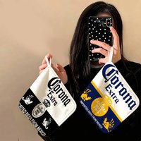 C-Corona E-Extra Beer Polyester Cotton Daily Towel, Hanging Kitchen Hand Wiping Cloth, Durable For Whole House Use