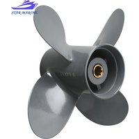 Propeller 4 Blade 9 1/4X10 For Honda and Yamaha Outboard Motor BF8D BF9.9D BF9.9 BF15A BF15D BF20 8 Splines 58134-ZV4-010AH