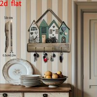 1pcs bicycle cabin wooden wall decoration keychain storage hook, perfect corridor decora, suitable for home living room decora