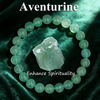Natural Green Aventurine Beaded Bracelet 6 8 10mm Healing Jewelry for Women Vitality Reiki Charm Stackable Gemstone Bracelets