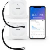 2 PCS Bluetooth Wireless Thermometer Hygrometer,Temperature & Humidity Display,Data Logger Humidity Monitor,with APP Alerts