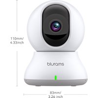 2K HD Baby Monitor Camera No Adapter Indoor Home Security Camera Featuring Motion Detection & Two-Way Audio, Simple Installation, Crisp Day & Night Vision