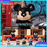 New Genuine Miniso Mickey OOTD Series Vinyl Plush Blind Box Trendy Toy Mystery Box Collection Kawaii Children Birthday Gifts