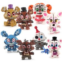 8Pcs/Set Fnaf Figures Freddy Bonnie Foxy Fazbear Bear Action Figures PVC Model Toys for Children Christmas Gifts