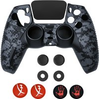 Anti-Slip Water Transfer Printing Protective Skin for PlayStation 5 PS5 Controller Silicone Case for Dualsense Grip Caps