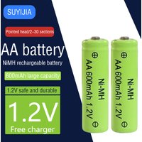 Brand new AA 1.2V rechargeable battery 600mAh Ni-MH battery suitable for remote control electric small toys alarm clock