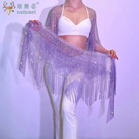 Belly Dance Performance Belt Women Elegant Triangle Scarf Tassel Buttocks Waist Chain Adult Children Belly Dancing Hip Scarves
