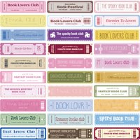 30Pcs/Set Retro Ticket Stub Bookmarks, Vintage Concert & Movie Ticket Inspirational Quotes Paper Bookmarks for Book Lovers Gift