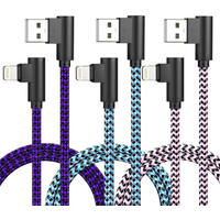 ANSEIP 3Pack iPhone Charger Cord Lightning Cable 10ft Long Nylon Braided Fast Charging for 14/13/12/11 Pro MAX/XR/XS/8/7/6/Plus