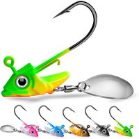 1pc Jig Head 7.5g 10.5g 15g Fishing Lures Sinking Rotating Sequin Metal Spoons Fishing Hooks Jigging Jigs Fishhook Baits Tackle