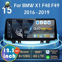 for BMW X1 F48 F49 2016 - 2019 Car Multimedia Radio Player Android 15 WIFI Carplay GPS Navi BT Carplay DSP HD 2400*900P Screen
