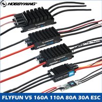Hobbywing FlyFun V5 80A 110A 160A 30A Mini Speed Controller Brushless ESC 3-6S Lipo with DEO Function for RC Quadcopter