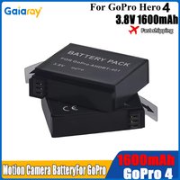 1600mAh Rechargeable Battery For Gopro Hero 4 Lithium Battery Storage For Gopro Hero 4 Hero4 Motion Camera Batteries Accessories