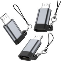 1-3 Pieces Female Type-C to Micro USB Male Connector Adapter For Xiaomi Redmi Huawei Type-C Micro USB Charger Adapter Converter