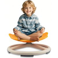 Kids 360° Spinning Chair - Sensory Swivel Seat with Anti-Slip Base | Wobble Stool for Active Play Indoor Outdoor | Gift Age 3-12