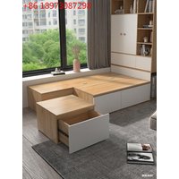 Small Apartment Bed Storage Bedroom Furniture Space Saving Rubik's Cube Bed