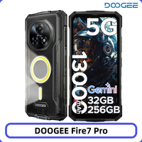 DOOGEE Fire 7 Pro 5G Robuuste Telefoon 32GB 256GB Dubbele Campinglamp 13000mAh 64MP Camera 6.6" Scherm Dimensity 6300 NFC Smartphone