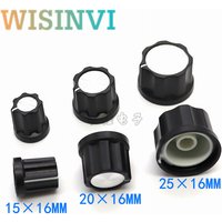 10PCS Plastic Flower Shaft Knob Diameter 15mm 20mm 25mm Height 16mm Potentiometer Encoder Knob Gear Shaped Inner Hole 6mm