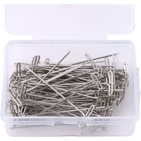 50/100Pcs Assorted Sizes T Pin Needles 27 32 38 45 50MM Stainless Steel T Pins For Wig Making Blocking Knitting Craft