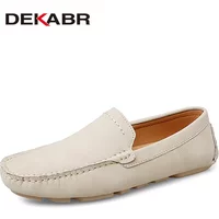 DEKABR Plus Size 38~47 Men Loafers Fashion Summer Casual Shoes Classics Lightweight Men Driving Shoes Non-slip Flat Shoes