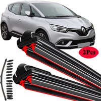 For RENAULT SCENIC 1 2 3 4 GRAND SCENIC J84 X95 R90 1996-2023 Double Rubber Car Windshield Wiper Blade Front Windscreen Brushes