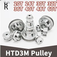 HTD3M Pulley 3M 20T 24T 30T 32T Timing Pulley 3M 36T 40T 48T 60T Synchronous Wheel 20Teeth 24teeth 30teeth 40teeth HTD 3M Pulley