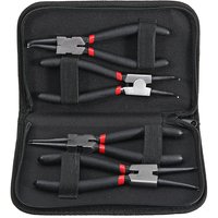 4Pcs Circlip Plier Set 7'' Long Nose Plier Staight Bent Plier Inner Outer Staight Bent Plier Retaining Snap Ring Remover Tool