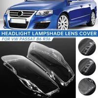 Para przednich reflektorów samochodowych przezroczyste klosze lampy Shell reflektory Shell Cover dla VW Passat B6 R36 2006 2007 2008 2009-2011