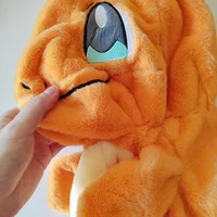 37/85cm Charmander Huge Pokemon Anime Plush Toys Pokémon Plushie Kawaii Semi-finished Leather Holster Pillow Gift for Children