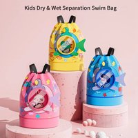 Children Swim Bag Dry Wet Separation Waterproof Storage Bag for Boys Girls Sport Fashion Portable Cute Cartoon Kids Backpack