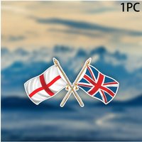 1Pc England St George's Cross Union Flag Car Sticker, Waterproof Anti-Scratch Decal, Patriotic Auto Accessories & Perfect Gift