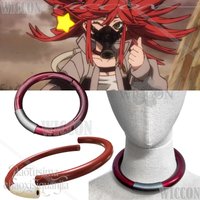 Rudo Zanka Nijiku Enjin Cosplay GACHIAKUTA 3D Polylactic Acid Necklace Choker Accessories Christma Halloween Navidad Carnaval