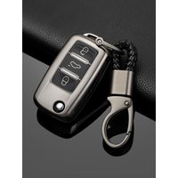 TPU Car Flip Key Case Cover Shell For Volkswagen VW Polo Golf Passat Tiguan Beetle Caddy T5 Up Eos Skoda Octavia Seat Leon Altea
