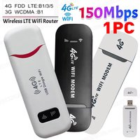 Wireless Router 4G LTE Modem Stick Wireless 150Mbps USB Dongle Mobile Broadband 4G Sim Card Home Office Wireless WiFi Adapter
