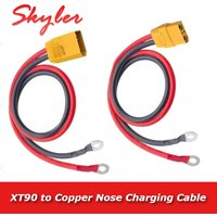 Anti-sparking XT90 to 8MM O-type Terminal Wire XT90S-F/HM/HF to 6MM Copper Nose Lithium Battery Controller Line Charging Cable