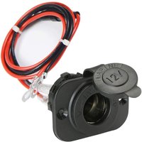 12V Auto Marine Cigarette Lighter Socket Replacement with Fuse and Waterproof Cover Female Automatic DC Socket Power Socket