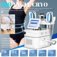 Multi-function Body Shaping Device With 8 Replaceable Silicone Heads Cold Freeze Slimming 40K Ultrasonic Cavitation Face&Body RF