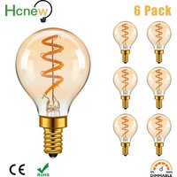 Retro Mini Globe G45 E14 Led Bulb Light 220V 3W Warm White Dimmable Amber Glass Night Lights Pendant Indoor Spiral Filament Lamp