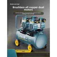 220V Industrial Oil-Free Silent Air Compressor Portable Woodworking High Pressure Inflator Pump