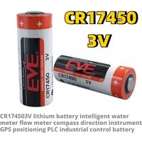 CR17450 Disposable Battery 3V 2400mah Lithium Non-rechargeable Batteries for Smart Water Meter GPS Positioning Smoke Detector