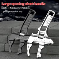 6-68mm Universal Bathroom Wrench Adjustable Large Opening Pipe Wrench Nut Key Spanner Home manual Repair Tool