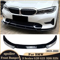 For BMW 3 Series G20 G21 320i 325i 2019-2022 Car Front Bumper Spoiler Splitter Body Kit Diffuser Chin Lip Tuning Car Accessories