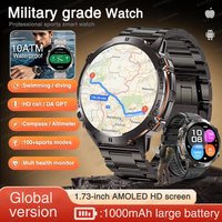 2025New TANK T3 Ultra 2 GPS Smart Watch Men Compass Altimeter 1000mAh Battery 10ATM Waterproof Sport Fitness AMOLED Call Watches