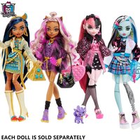 2025 Original Mattel Monster High Draculaura Clawdeen Wolf Cleo De Nile Dolls for Girls with Accessories Pets Monsterhigh Toys