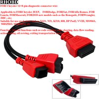 NEWBest OBD2 Cable for FIAT/ALFA ROMEO OBD 12+8 SGW Bypass Adapter Lead Cable for Chrysler Adapter Cable for LAUNCH X431 Tool