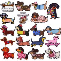 Cute Dachshund Enamel Pins Funny Dogs Brooches for Backpacks Jackets Bags Cartoon Animals Badges Gifts for Dog Lovers