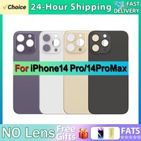 Back Glass For IPhone14 Pro Max Back Cover Glass Fast Replacement Housing IPhone14 Pro Battery Cover Big Hole Rear Glass NO Lens