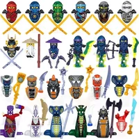 HEROCROSS Ninja Anime Figure Jay Kai Shinobi Lloyd Garmadon Nya Movies Bricks Dolls Mini Action Toy Figura Building Blocks Gift