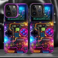Retro Game Console Pattern Phone Case for iPhone 16e 12 11 14 16Pro 14Pro XS MAX 13 Pro MAX XR 15 Soft Cover 11Pro 12Pro 16 Plus