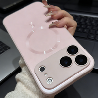 Luxury Metallic Paint AG Nano Frosted For Magsafe Case for iPhone 17 16 15 14 Plus 13 12 11 Pro Max Wireless Charging Cover